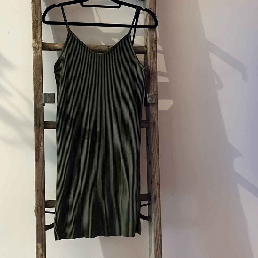 Olive green dress